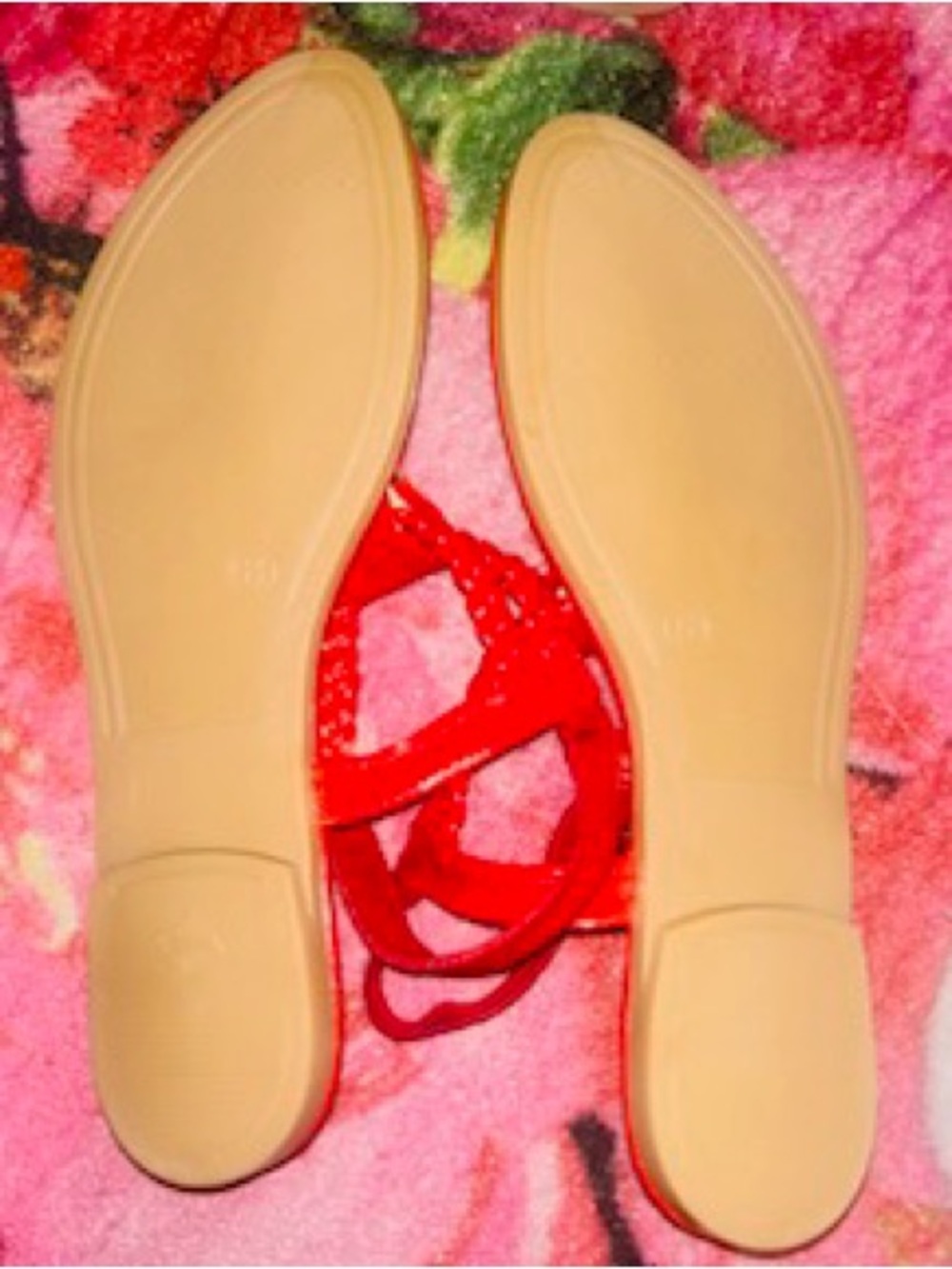 Dana Red Braided T-Strap Patent Slingback Sandals - Picture 4 of 4